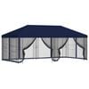 vidaXL Alt&aacute;nok so stenami 6 x 3 m Modr&aacute; Polyester a oceľ 190 gsm