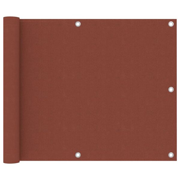 vidaXL Balkónová markíza, tehlová farba 75x300 cm, oxfordská látka