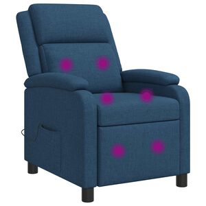 vidaXL Mas&aacute;žne relaxačn&eacute; kreslo Modr&aacute; L&aacute;tka