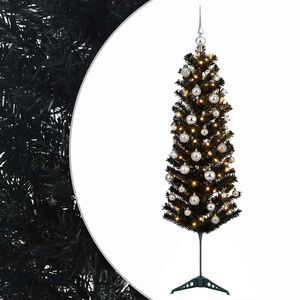 vidaXL Umel&yacute; &scaron;t&iacute;hly vianočn&yacute; stromček s vianočnou guľou 150 cm 150 LED