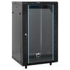vidaXL 15U N&aacute;stenn&aacute; serverov&aacute; skriňa 19" IP20 čierna 60x60x100 cm