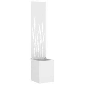 vidaXL Z&aacute;hradn&aacute; clona na s&uacute;kromie Rezac&iacute; Biela 32 x 150 cm