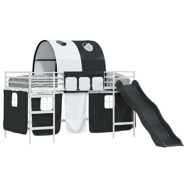 vidaXL Biela a čierna 100 x 201 cm