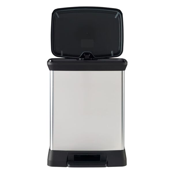 Curver Ped&aacute;lov&yacute; k&ocirc;&scaron; Deco, obdĺžnikov&yacute; 30 l, strieborn&yacute;