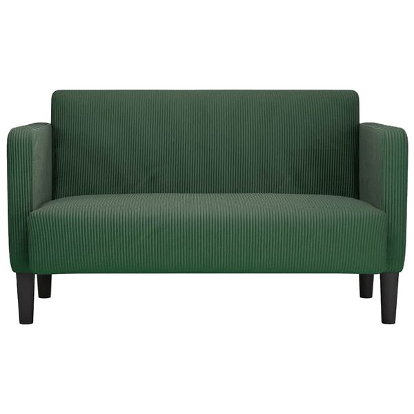 vidaXL Loveseat Pohovka tmavozelen&aacute; 109 cm man&scaron;estrov&aacute; l&aacute;tka