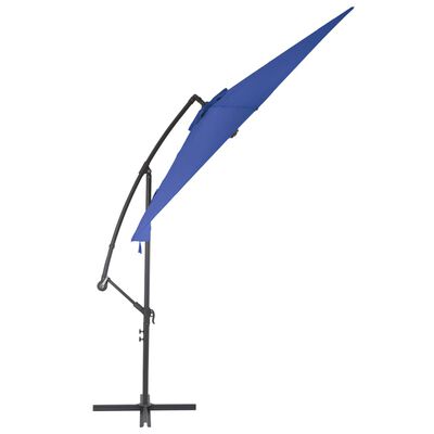 vidaXL Závesný slnečník s hliníkovou tyčou 300 cm, modrý