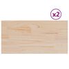 vidaXL Stolov&eacute; dosky 2 ks 60x30x1,7 cm obdĺžnikov&eacute; mas&iacute;vna borovica