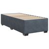 vidaXL Posteľný rám boxspring s matracom tmavosivý 90x200 cm zamat