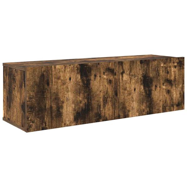 vidaXL 7-dielna s&uacute;prava TV skriniek dymov&yacute; dub spracovan&eacute; drevo