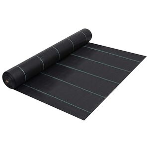 vidaXL Tkanina proti burine PP 1x10 m čierna