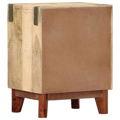 vidaXL Nočný stolík 40x30x52 cm surové masívne mangovníkové drevo