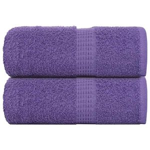 vidaXL Utierky na um&yacute;vanie FROGN 2 ks fialov&eacute; 30x30 cm 360 g/m&sup2;