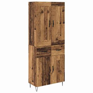 vidaXL Highboard Star&eacute; drevo 69,5 x 34 x 180 cm Kompozitn&eacute; drevo