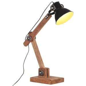vidaXL Industri&aacute;lna stolov&aacute; lampa, čierna, okr&uacute;hla 58x18x90 cm E27