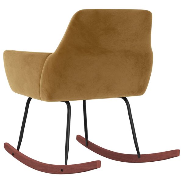 vidaXL Hojdacie kreslo hned&eacute; zamatov&eacute;