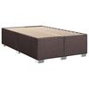 vidaXL Boxspring posteľ s matracom tmavohned&aacute; 120x190 cm l&aacute;tka