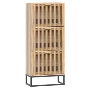 vidaXL Skrinka na top&aacute;nky biela 52x25x120 cm kompozitn&eacute; drevo