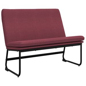 vidaXL Lavička v&iacute;novo-červen&aacute; 100x75x76 cm l&aacute;tka
