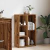 vidaXL Knižnica staré drevo 50x25x80 cm kompozitné drevo