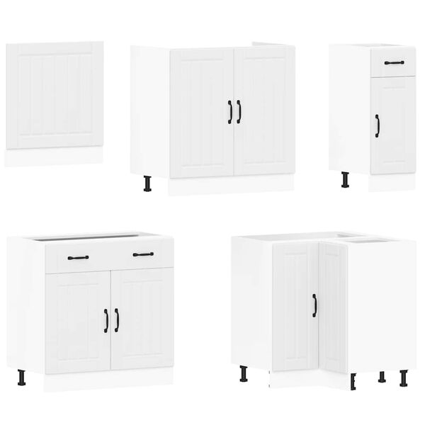 vidaXL 11-dielna sada kuchynsk&yacute;ch skriniek Biela kompozitn&eacute; drevo