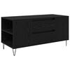 vidaXL Konferenčn&yacute; stol&iacute;k so z&aacute;suvkou Čierny dub 102 x 44,5 x 50 cm