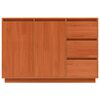 vidaXL Serv&iacute;rovacia skriňa so z&aacute;suvkou Hned&yacute; dub 111 x 34 x 75 cm