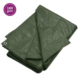 vidaXL Plachta 180 g/m&sup2; 2x3 m zelen&aacute; HDPE