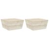 vidaXL Z&aacute;hradn&eacute; stoly 2 ks 60x60x30 cm impregnovan&eacute; smrekov&eacute; drevo