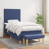 vidaXL Posteľn&yacute; r&aacute;m boxspring s matracom modr&yacute; 90x190 cm l&aacute;tka