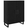 vidaXL Highboard 2 pcs Čierny dub Kompozitn&eacute; drevo