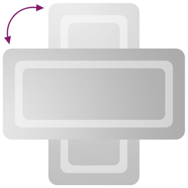 vidaXL LED k&uacute;peľňov&eacute; zrkadlo 30x60 cm