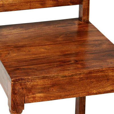 vidaXL Jedálenské stoličky 2 ks, drevený masív, medová farba, klasické