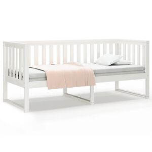 VidaXL Denn&aacute; posteľ bez matraca Biela 75x190 cm Borovicov&yacute; mas&iacute;v