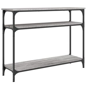 vidaXL Konzolov&yacute; stol&iacute;k siv&yacute; sonoma 100x29x75 cm kompozitn&eacute; drevo
