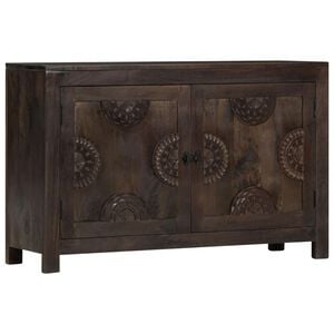 vidaXL Komoda s vyrez&aacute;van&yacute;m dizajnom 110x35x70 cm, mangov&yacute; mas&iacute;v
