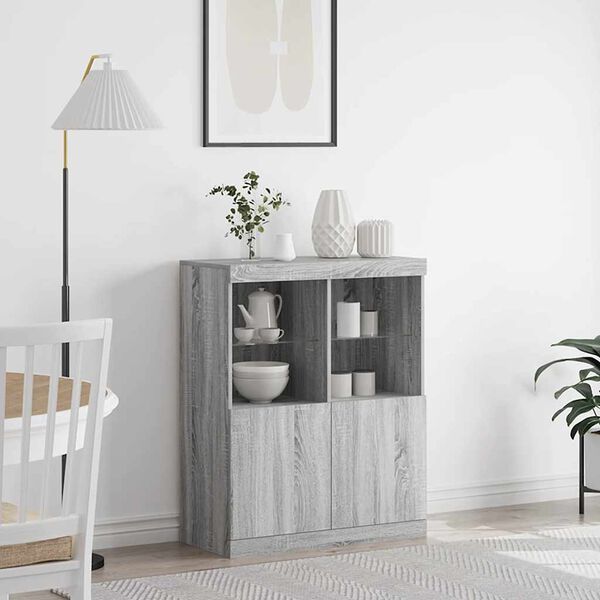 VidaXL Pr&iacute;born&iacute;k Grey Sonoma 81x37x100 cm Engineered Wood