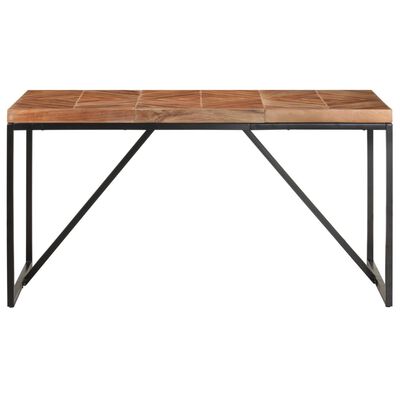vidaXL Jedálenský stôl 140x70x76 cm akáciový a mangovníkový masív