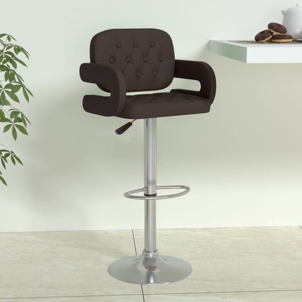 vidaXL Barov&aacute; stolička hned&aacute; umel&aacute; koža