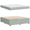 vidaXL R&aacute;m postele s matracmi Svetlosiv&aacute; 180 x 200 cm l&aacute;tka