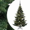 vidaXL Umel&yacute; vianočn&yacute; stromček s vianočn&yacute;mi guľami 120 cm 150 LED