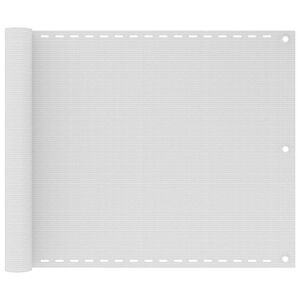 vidaXL Tieniaca plachta na balk&oacute;n z HDPE, 75x400 cm, biela