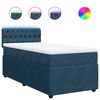 vidaXL Posteľn&yacute; r&aacute;m boxsping s matracom modr&yacute; 90x200 cm zamat