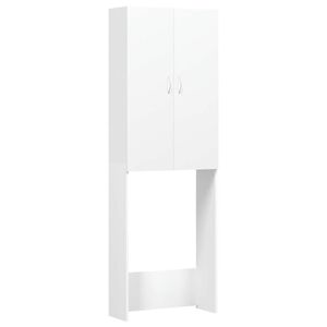 vidaXL Skrinka na pr&aacute;čku, biela 64x25,5x190 cm