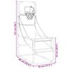 vidaXL Arkádová basketbalová herná sada s loptou a pumpou 45x86x127 cm