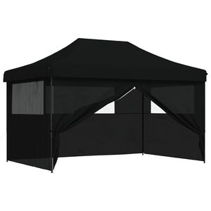 vidaXL P&aacute;rty stan 292 x 440 x 315 cm Čierna Oxfordsk&aacute; l&aacute;tka