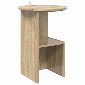 vidaXL Bočn&yacute; st&ocirc;l Dub sonoma &Oslash; 39,5 x 55 cm Kompozitn&eacute; drevo