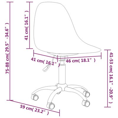 vidaXL Otočné jedálenské stoličky 2 ks bledosivé PP