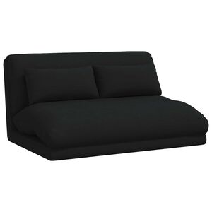 vidaXL Nastaviteľn&eacute; podlahov&eacute; kreslo Čierna L&aacute;tka