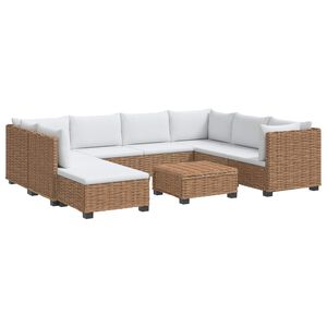 vidaXL 9 ks Ratanov&aacute; lounge s&uacute;prava s vank&uacute;&scaron;mi GENDT Pr&iacute;rodn&yacute; ratan