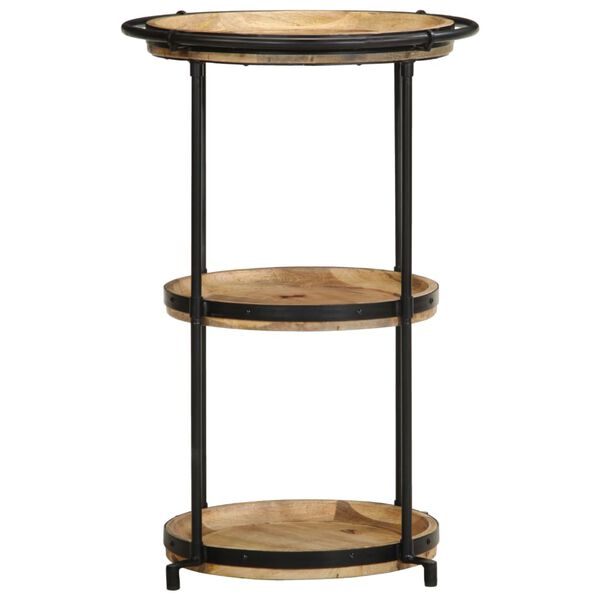 vidaXL Príručný stolík Ø55x83 cm masívne mangovníkové drevo